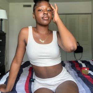 Solid Tank Top Set & Biker short set